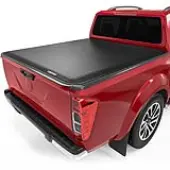 OEDRO 5FT Soft Tri-Fold Tonneau Cover for 2005-2025 Nissan Frontier (w/Utili-Track System) | Waterproof Truck Bed Cover | Easy No-Drill Installation