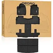 OEDRO® Floor Mats Fit for 2021-2025 Chevrolet Suburban / 2021-2025 GMC Yukon XL Seat Floor Liners Cargo Liners, TPE All Weather Car Mat Set Liners 3 R