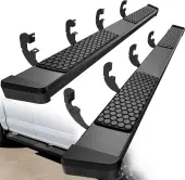 6 Inches Running Boards for 2019-2025 Chevy Silverado/GMC Sierra 1500 Crew Cab, 2020-2025 2500HD 3500HD Crew Cab Side Steps Black Nerf Bars Rails