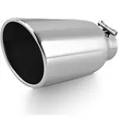 YITAMOTOR 3 to 5 Inch Exhaust Tip, 3"" Inlet 5"" Outlet 12"" Long Stainless Steel Professional Exhaust Pipe Tip