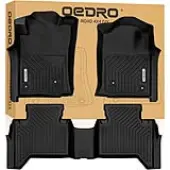 OEDRO Floor Mats for 2005-2011 Toyota Tacoma Double Cab, Custom Fit Front & 2nd Seat 2 Row Floor Liner Set