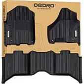 OEDRO Floor Mats Fit 2013-2018 Dodge Ram 1500/2500/3500 Crew Cab & 2019-2024 Dodge Ram 1500 Classic Crew Cab, TPE All Weather Car Mats for Ram 1st, 2n