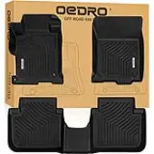 OEDRO Floor Mats for 2013-2017 Honda Accord Sedan, Black TPE All Weather Guard Liners Set