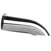 YITAMOTOR Universal 3 Inch Turn Down Exhaust Tip, 3"" Inlet 3"" Outlet 12"" Long Polished Stainless Steel Diesel Exhaust Tail Tips