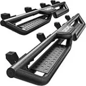 OEDRO®  Running Boards Two Stairs Design Steps for 2020-2024 Jeep Gladiator JT 4 Doors, Bolt-on Side Steps Steel Nerf Bars All-Steel Build