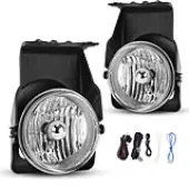 YITAMOTOR Fog Lights Compatible with 2003-2006 GMC Sierra 1500/1500 HD/2500/2500 HD/3500
