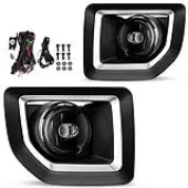 YITAMOTOR LED Fog Lights Compatible with 2015 2016 2017 2018 2019 GMC Sierra 2500 HD / 3500 HD Fog Lamps with Switch and Wiring Kit Foglight