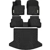 Custom Fit All-Weather Floor & Cargo Mats Set for 2017-2021 Mazda CX-5 | Complete TPE Liners Protection