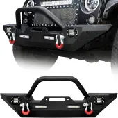 YITAMOTOR® Front Bumper for 07-18 Jeep Wrangler JK & Unlimited Rock Crawler Bumper