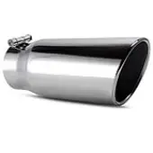 YITAMOTOR 4 Inch Inlet Exhaust Tip for 4 Inch Outside Diameter Tailpipe, 4"" Inlet 5"" Outlet 12"" Long Stainless Steel Professional Exhaust Tail Tip