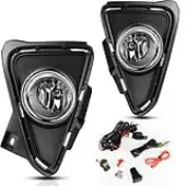 YITAMOTOR Fog Lights Compatible with 16-18 2016 2017 2018 RAV4 Fog Light Replacement,with 12V 55W H11 Bulbs,Wiring Harness and Switch