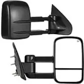 YITAMOTOR Towing Mirrors - 2014-2018 Silverado/Sierra 1500-3500 | Power Heated, Telescoping, Manual Fold