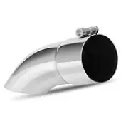 YITAMOTOR 2.5 Inch Inlet Exhaust Tip, 2.5"" Inlet 2.5"" Outlet 9"" Long Stainless Steel Turn Down Tailpipe Tip