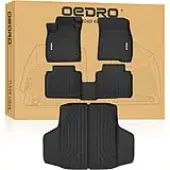 OEDRO Floor Mats & Cargo Trunk Liners All-Weather TPE Full Set for 2023-2025 Honda Accord & Accord Hybrid