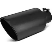 YITAMOTOR 4 Inch Inlet Exhaust Tip, 4"" Inlet 7"" Outlet 15"" Overall Length Stainless Steel Diesel Exhaust Tail Tip