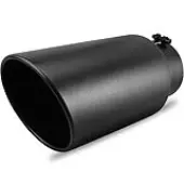 YITAMOTOR 5 Inch Exhaust Tip, 5"" Inlet 7"" Outlet 15"" Overall Length Stainless Steel Exhaust Tip, Universal Diesel Exhaust Tail Tip