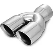 YITAMOTOR Stainless Steel Y Pipe 3"" Inch ID Single to 3"" Inch ID Dual Exhaust Y Pipe Exhaust, Overall Length 9"", Universal, Weld-on, Polished