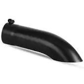 YITAMOTOR Turn Down Exhaust Tip 4 Inch Inlet, 4"" Outlet Polished Stainless Steel Professional Exhaust Tip, 15"" Overall Length