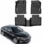 OEDRO Floor Mats for 2014-2020 Chevy Impala, Unique Black TPE  All-Weather Guard Full Set Liners