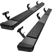 6 Inches Running Boards Compatible with 2009-2018 Dodge Ram 1500 Crew Cab, 2019-2024 1500 Classic, 2010-2024 Ram 2500/3500 Side Steps Textured Black N