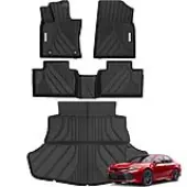 YITAMOTOR All-Weather Floor Mats for 2025 Toyota Camry (Hybrid Compatible) - Full Set + Trunk Liner
