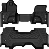 YITAMOTOR All-Weather Floor Mats for 2025 Ram 1500 Quad Cab (Bench Seat) - 1st & 2nd Row TPE Liners