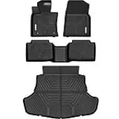 YITAMOTOR All-Weather Floor Mats for Toyota Camry 2018-2024 – Custom Fit TPE Floor Liners & Trunk Mat (Gas Models Only)