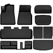 YITAMOTOR 9-Piece All-Weather Mat Set for Tesla Model Y 7-Seater (2020-2024) - Full Interior Protection