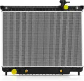 YITAMOTOR Aluminum Radiator - Direct Fit for GM Midsize SUVs | 4.2L L6 Compatible