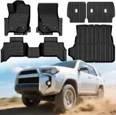 YITAMOTOR All-Weather TPE Floor Liners for 2025 Toyota 4Runner (5-Seater) | Full Set with Backrest Mat