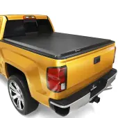 YITAMOTOR® 2014-2018 Chevy Silverado/ GMC Sierra 1500, 2019 Legacy/Limited, Fleetside 6.6 ft Bed Soft Roll Up Truck Bed Tonneau Cover