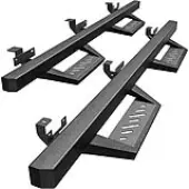 OEDRO Running Boards Compatible with 2018-2025 Jeep Wrangler JL JLU Unlimited 4 Doors, Drop Down Side Steps Rails, Black Steel Nerf Bars