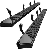 YITAMOTOR 6"" Black Running Boards for 2022-2025 Toyota Tundra CrewMax | Diamond Textured Side Steps