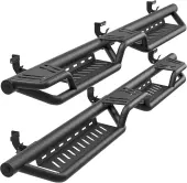 YITAMOTOR Wheel-to-Wheel Running Boards for Ram 1500/2500/3500 Crew Cab | 2-Step Bed Access & Steel Nerf Bars