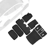 OEDRO Floor Mats Fits for New 2025 2026 Tesla Model Y Juniper 5-Seat, All-Weather TPE Model Y Floor Mats Backrest Mat & Front Rear Trunk Liner Full Se