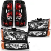 YITAMOTOR® 03-06 Chevy Silverado Headlights Tail Light Set Headlamp Assembly