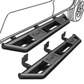 OEDRO Running Boards for 2019-2026 Dodge Ram 1500 Crew Cab (Not For Classic Models), Textured Black Heavy Duty Side Steps