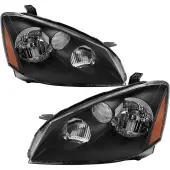 YITAMOTOR® 2005-2006 Nissan Altima Headlight Assembly Black Housing Amber Reflector