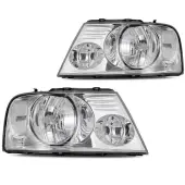 YITAMOTOR® 2004-2008 Ford F-150 F150 Headlights Assembly Chrome Housing Clear Side Pair