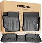 OEDRO Floor Mats for 2015-2017 Toyota Camry Standard Models, Unique Black TPE All-Weather Guard Full Set Liners