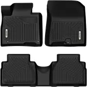 OEDRO Floor Mats for 2019-2020 Hyundai Santa Fe 5 Passenger Models, Black TPE All-Weather Guard Liner Set