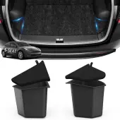 OEDRO Trunk Storage Bins For 5 Seats 2022-2023 Tesla Model Y, Rear Trunk Organizer Side Storage Boxs with Lids, ABS Waterproof Odorless Protector Pac