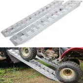 YITAMOTOR® 2pcs 6000lbs 84"" x 14"" Aluminum Trailer Ramps, Loading Ramps Car ATV Truck Auto Hauler Knife & Hook Ends