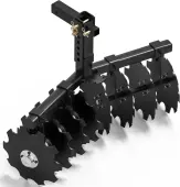 YITAMOTOR® 32"" Cut Width Disc Plow Harrow with Universal 2"" Receiver Mount for ATV/UTV, Black
