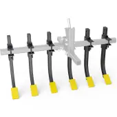 YITAMOTOR® Detachable Cultivator Manual Implement 6 Scarifier Shanks Fit For ATV/UTV Steel