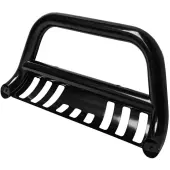 YITAMOTOR® 2004-2023 Ford F150 Black Bull Bar Push Brush Front Bumper Grille Guard with Skid Plate