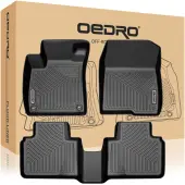 OEDRO Floor Mats for 2018-2022 Honda Accord, Black TPE Full Set Floor Liners