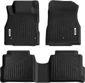 OEDRO Floor Mats for 2018-2024 Nissan Kicks, Front & 2nd Seat Black TPE All-Weather Guard Floor Liner Set