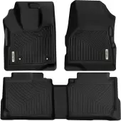 OEDRO Floor Mats for 2010-2017 Chevrolet Equinox/GMC Terrain, Front & 2nd Seat 2 Row Floor Liner Set