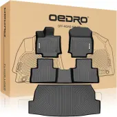 OEDRO® Floor Mats and Cargo Liner Set for 2019-2025 Toyota RAV4 (No Hybrid Models), All-Weather Guard Full Set Liners